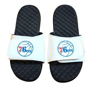 Philadelphia 76ers ISlide Slide Sandals Unisex Size 11 Adjustable NBA Licensed